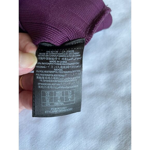 Guess Los Angeles Purple Bandage Skirt Size XS Short NEW - Picture 5 of 8